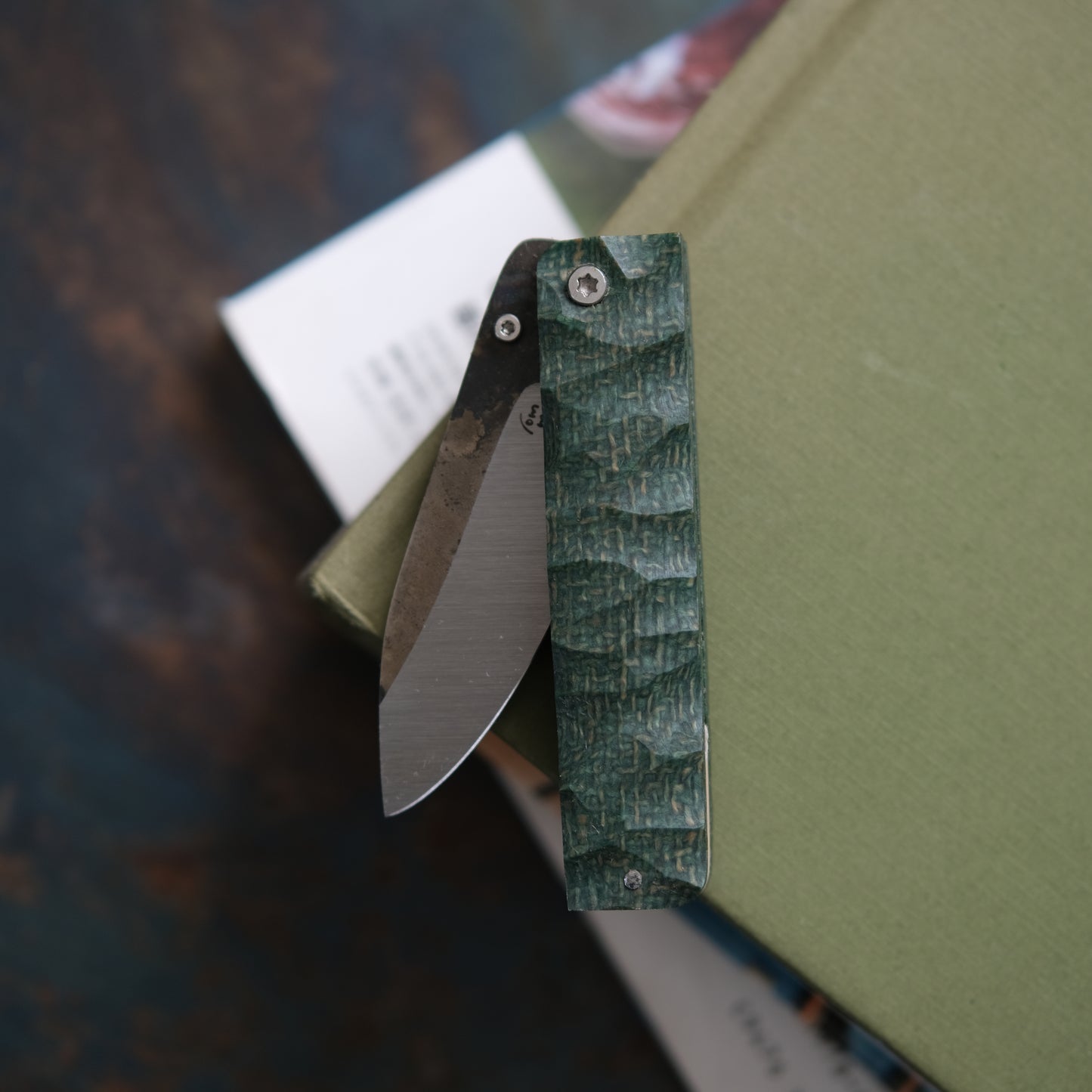 YOBO • COUTEAU PLIANT VERT