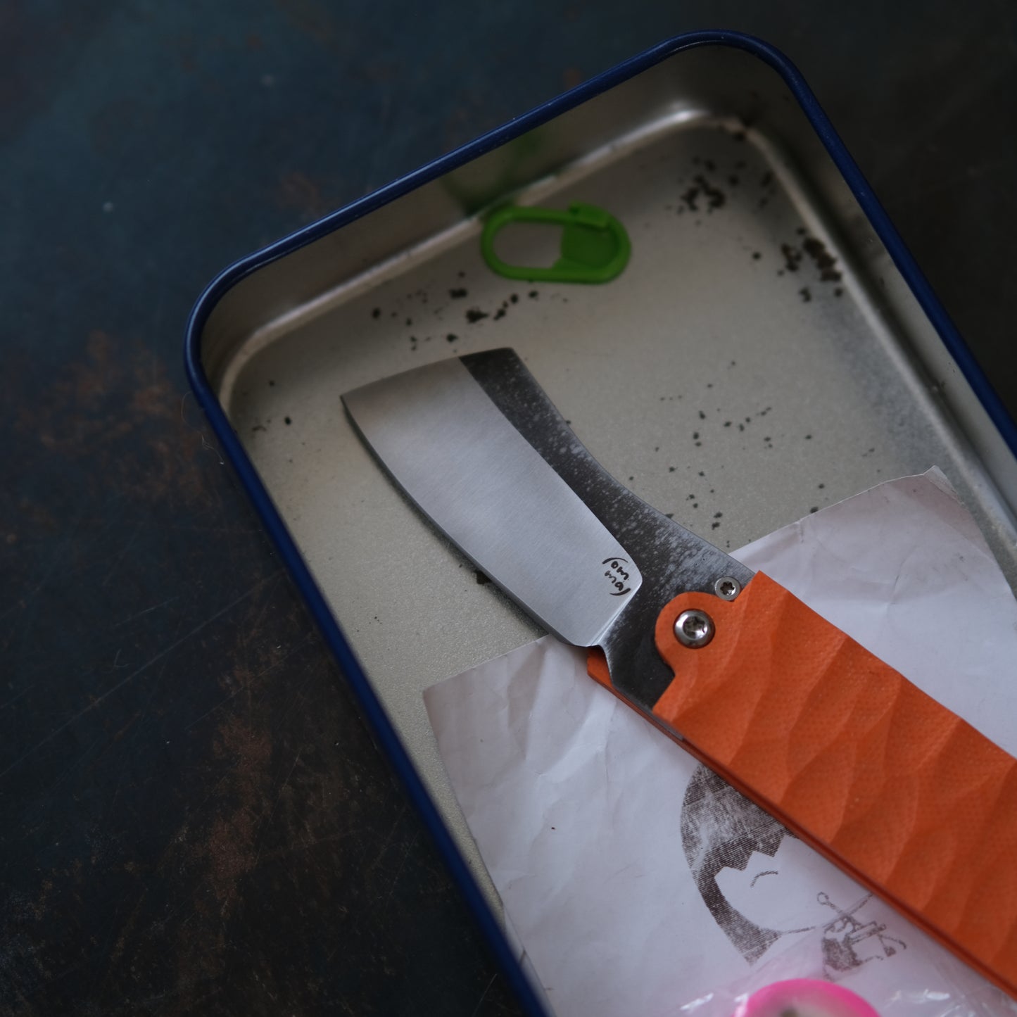 CHINGU • COUTEAU DE POCHE ORANGE
