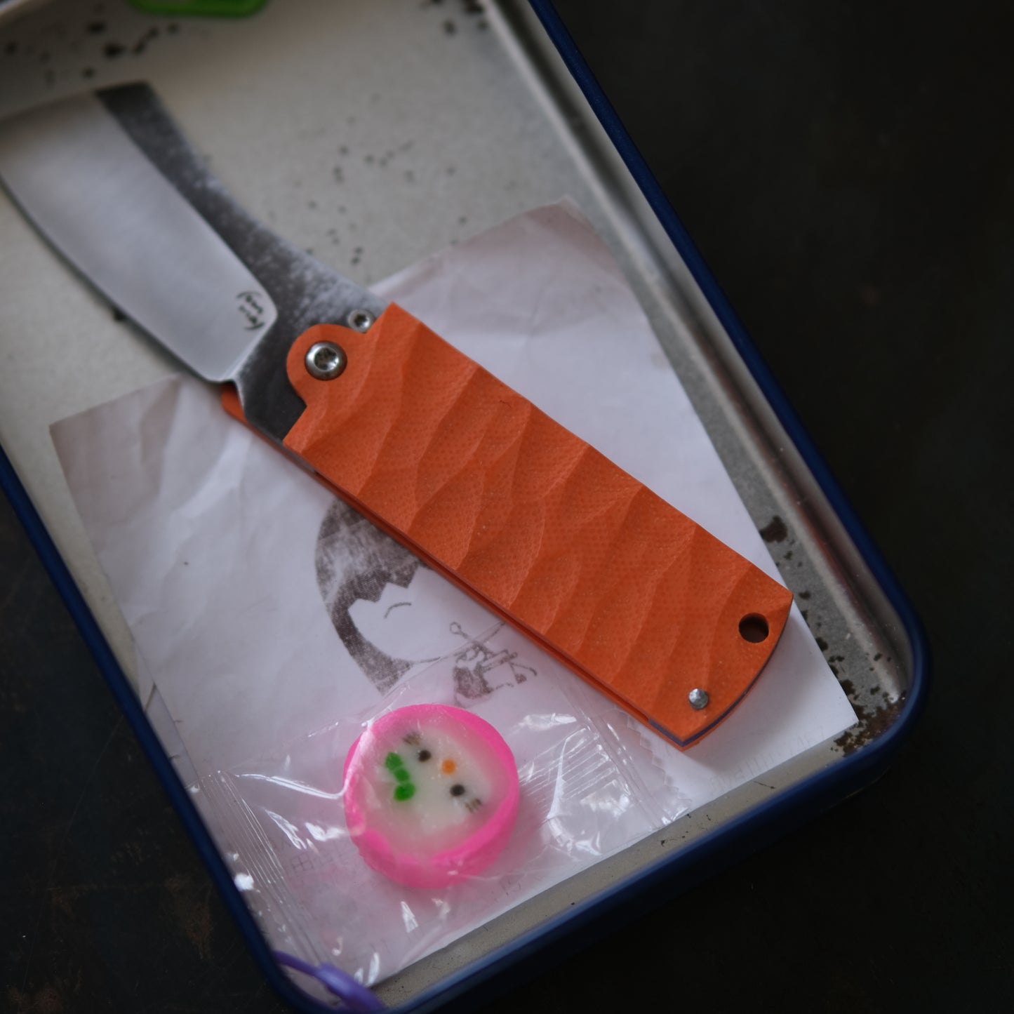 CHINGU • COUTEAU DE POCHE ORANGE