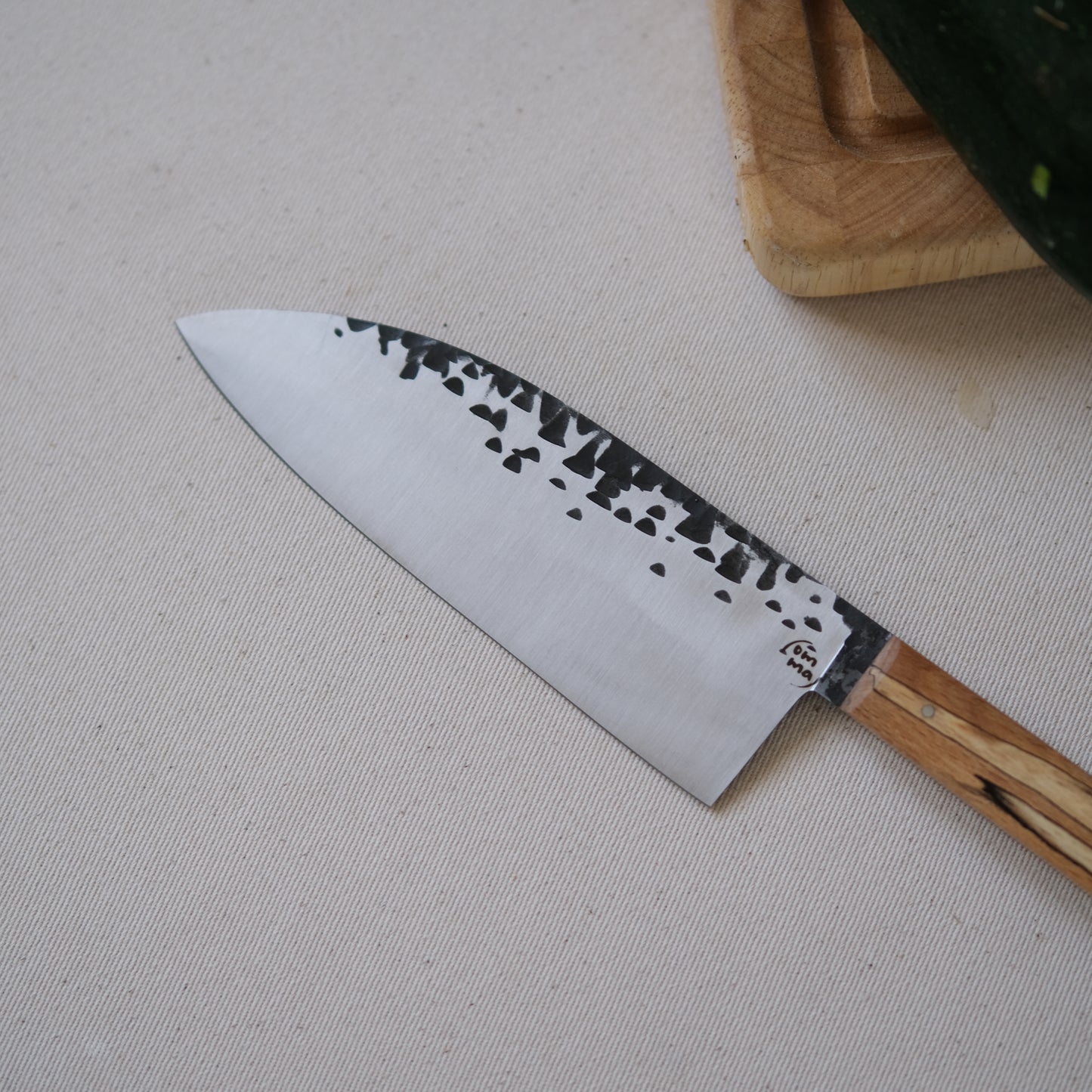 NALMADA • COUTEAU DE CUISINE HÊTRE ÉCHAUFFÉ