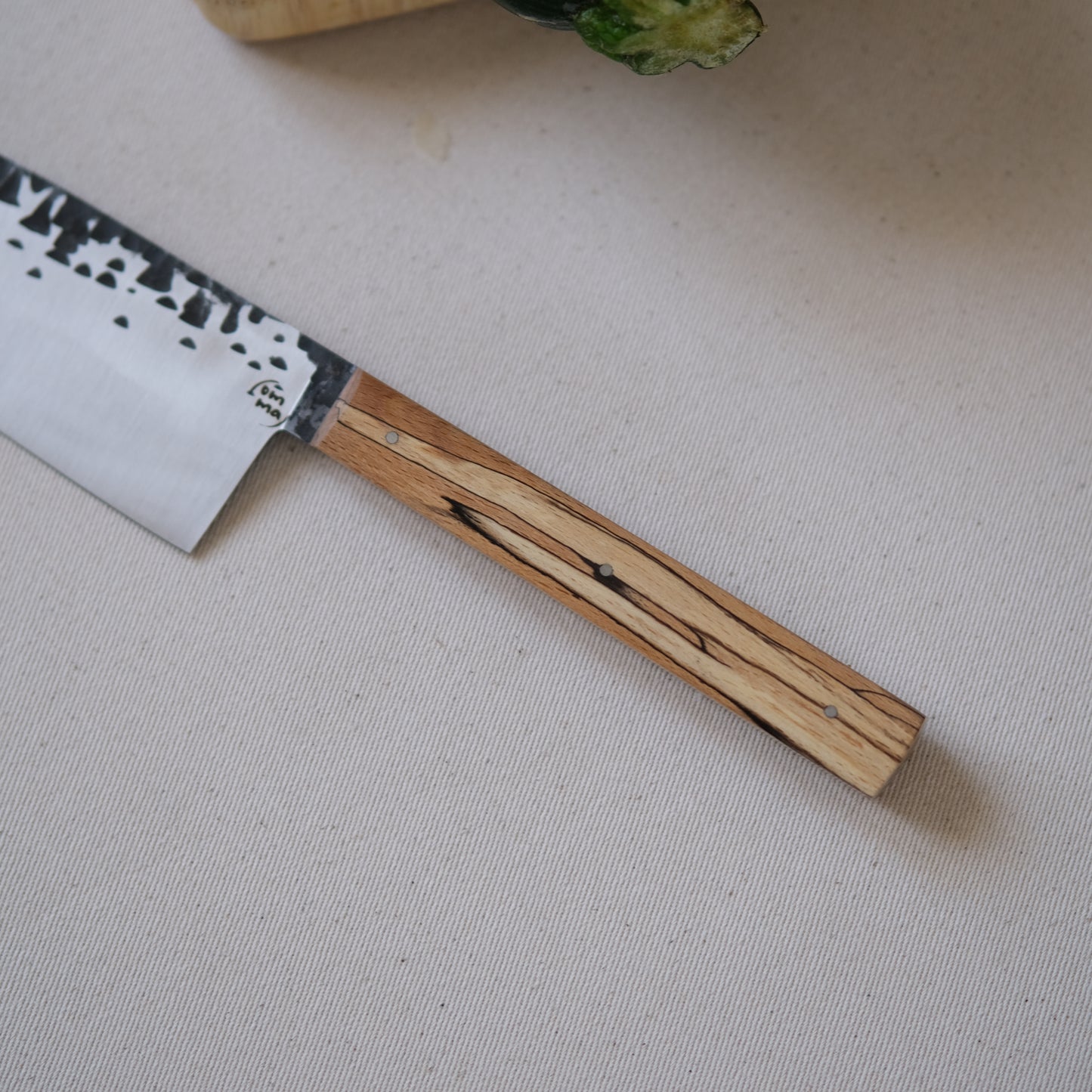 NALMADA • COUTEAU DE CUISINE HÊTRE ÉCHAUFFÉ