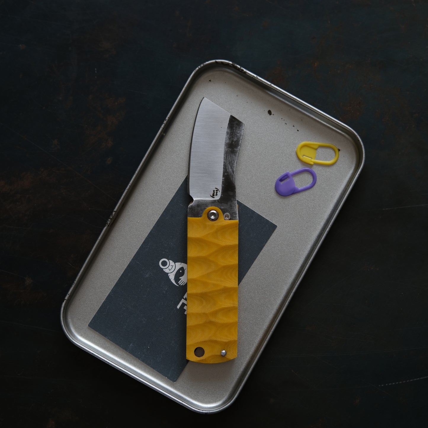 CHINGU • COUTEAU DE POCHE JAUNE
