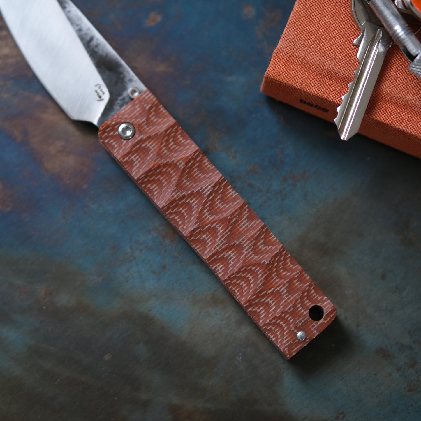 YOBO • COUTEAU PLIANT MARRON