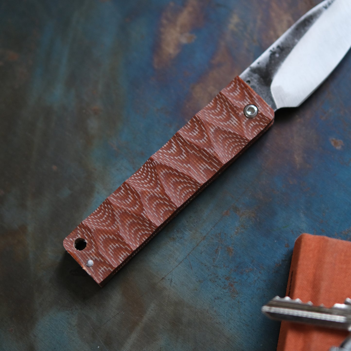 YOBO • COUTEAU PLIANT MARRON