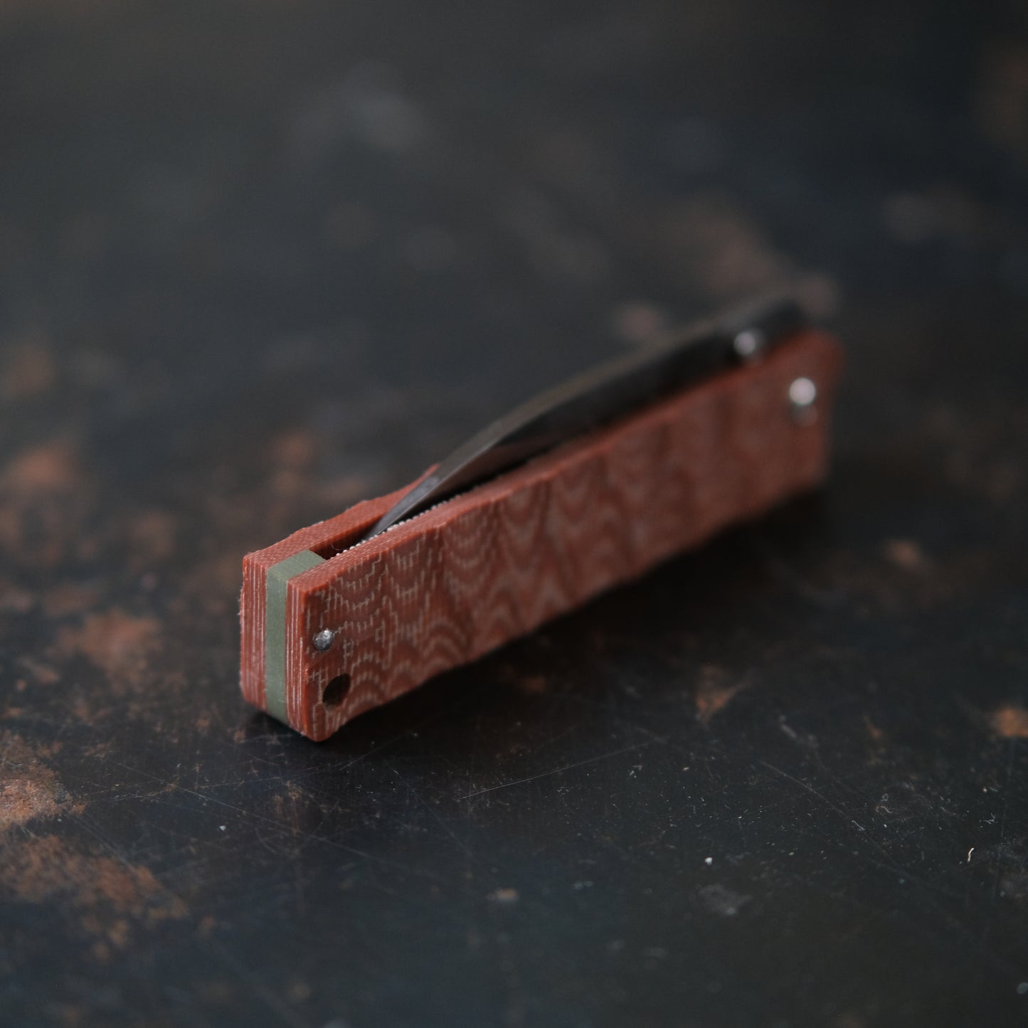 YOBO • COUTEAU PLIANT MARRON