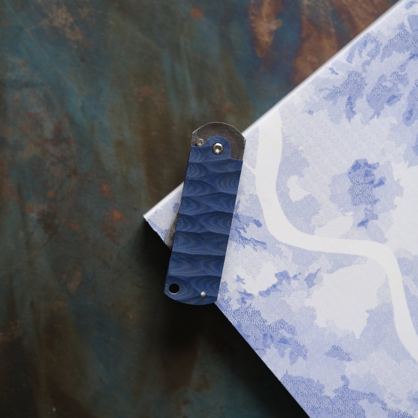 CHINGU • COUTEAU DE POCHE BLEU