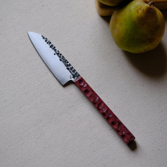 NALMADA MINI • COUTEAU D'OFFICE AMARANTE TEXTURÉ