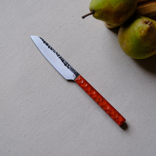 YOLISA MINI • COUTEAU D'OFFICE PADOUK TEXTURÉ