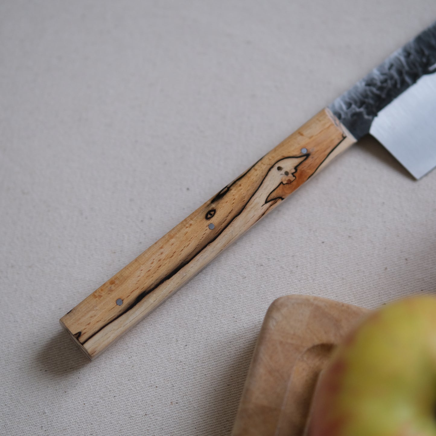 NALMADA • COUTEAU DE CUISINE HÊTRE ÉCHAUFFÉ