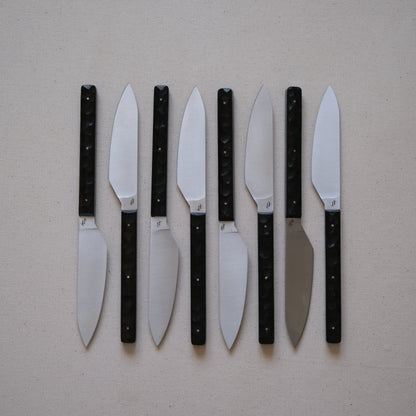 SIKSA • COUTEAU DE TABLE ÉBÈNE TEXTURÉ