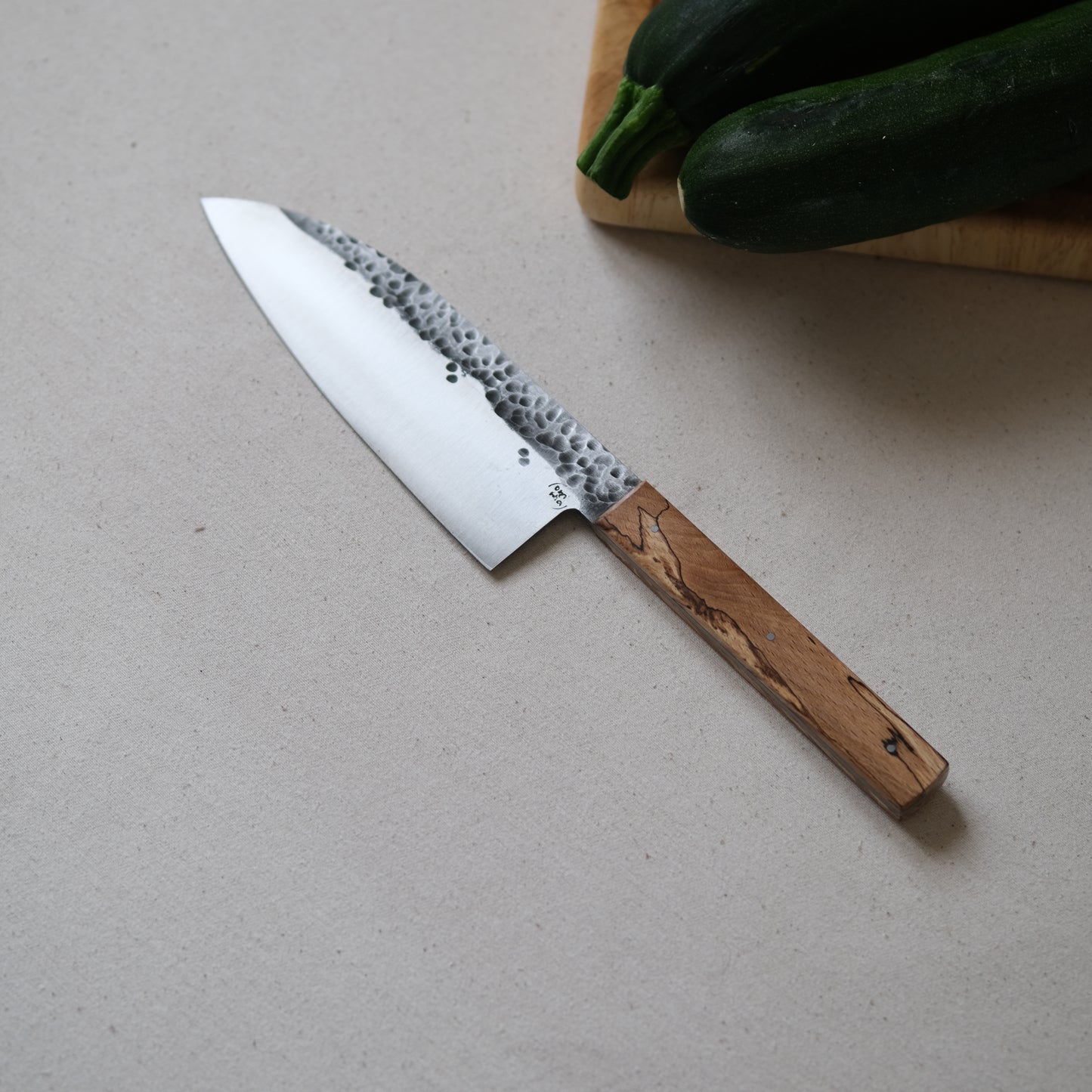 NALMADA • COUTEAU DE CUISINE HÊTRE ÉCHAUFFÉ