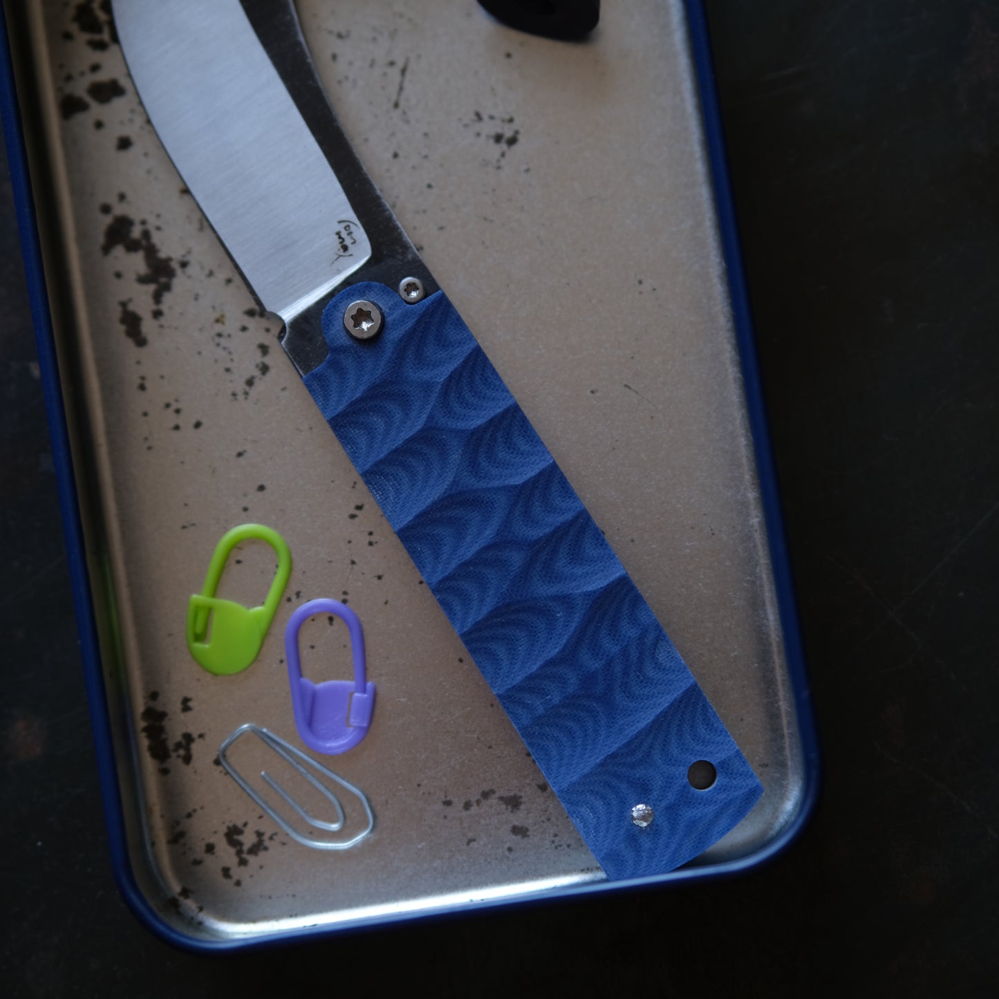 CHINGU • COUTEAU DE POCHE BLEU