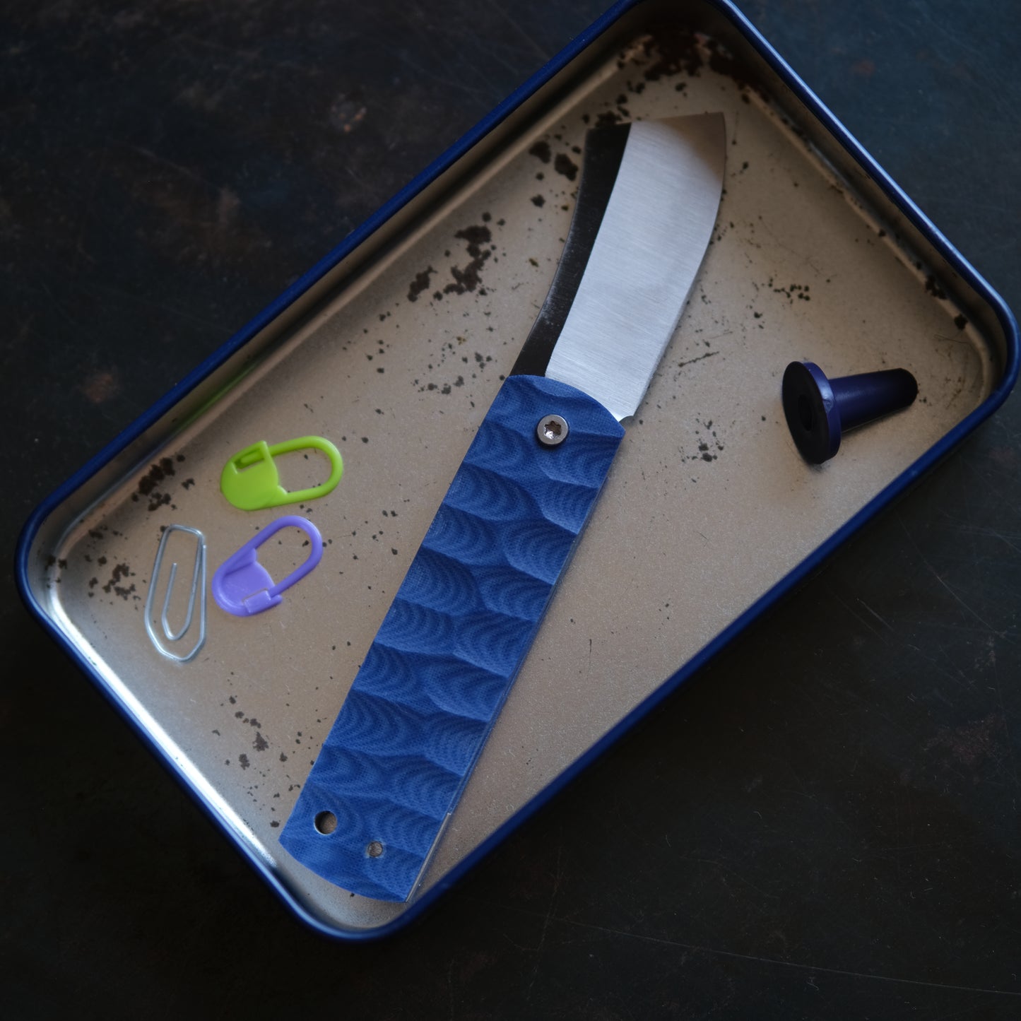 CHINGU • COUTEAU DE POCHE BLEU