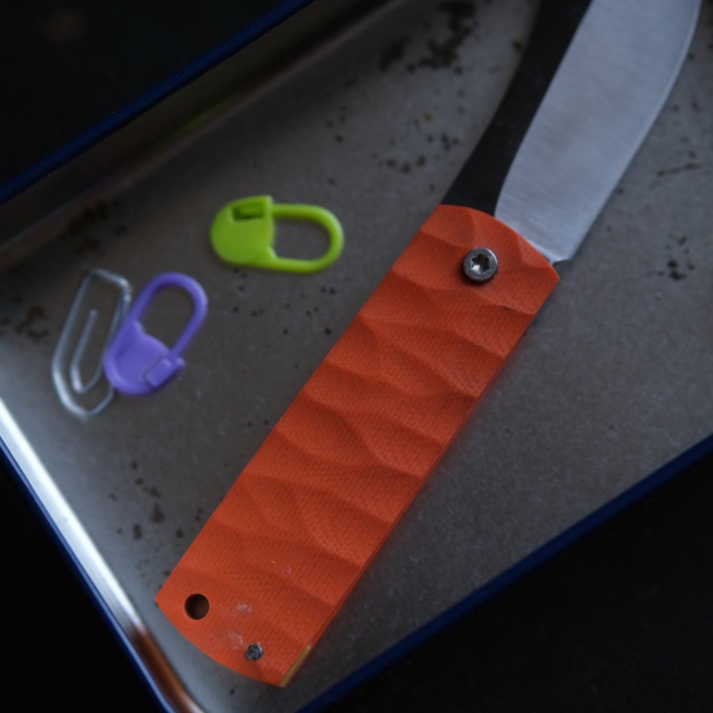 CHINGU • COUTEAU DE POCHE ORANGE