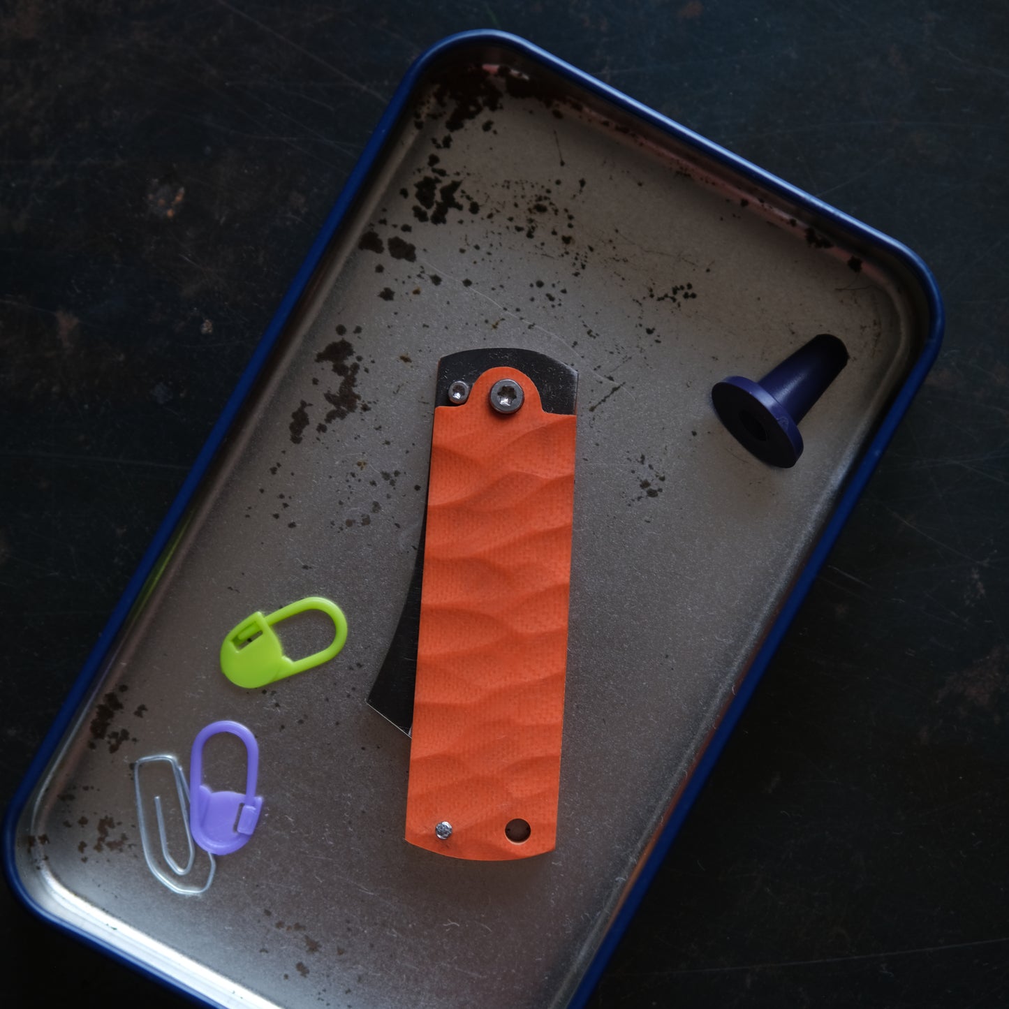 CHINGU • COUTEAU DE POCHE ORANGE