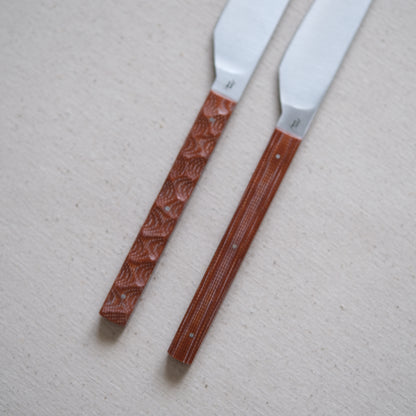 SIKSA • COUTEAUX DE TABLE MICARTA BRUN [PRÉ-COMMANDE]