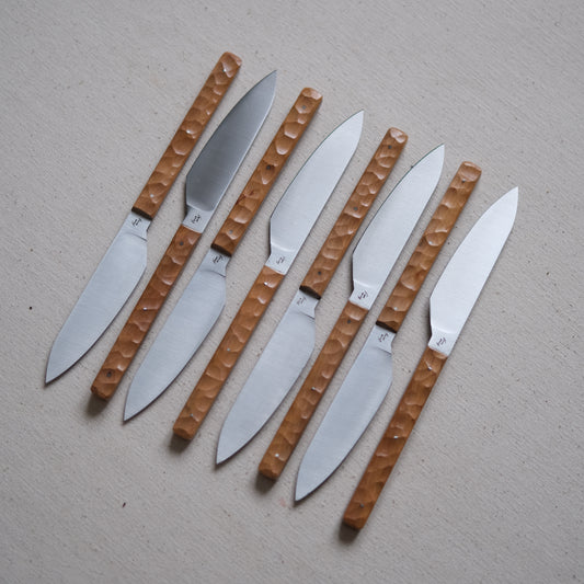 SIKSA • COFFRET DE COUTEAUX DE TABLE POIRIER TEXTURÉ