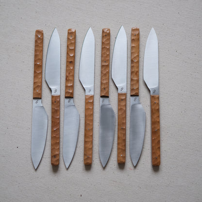 SIKSA • COFFRET DE COUTEAUX DE TABLE POIRIER TEXTURÉ