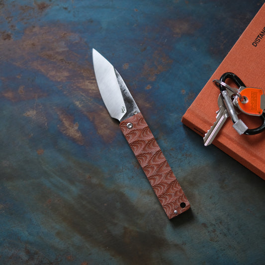 YOBO • COUTEAU PLIANT MARRON