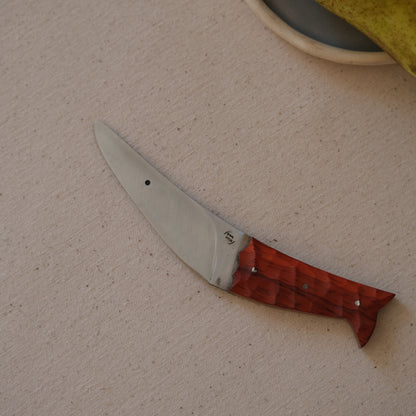 POISSON • Couteau enfant padouk & chêne