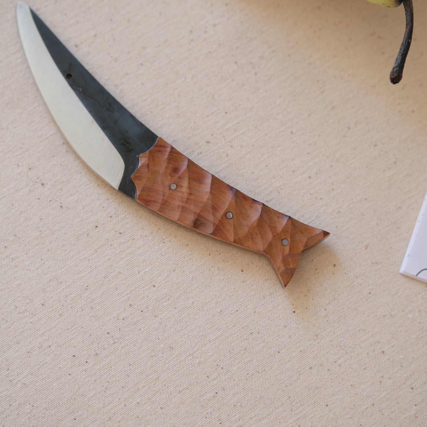 POISSON • Couteau enfant poirier & noyer