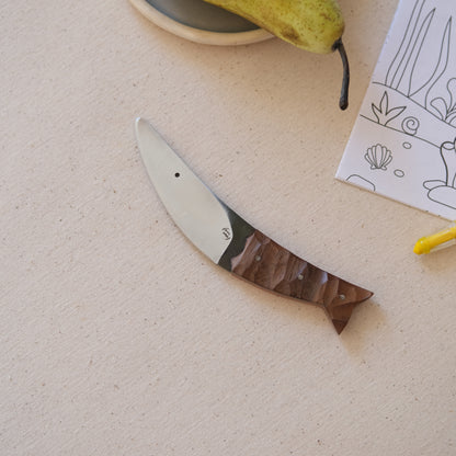 POISSON • Couteau enfant noyer & padouk