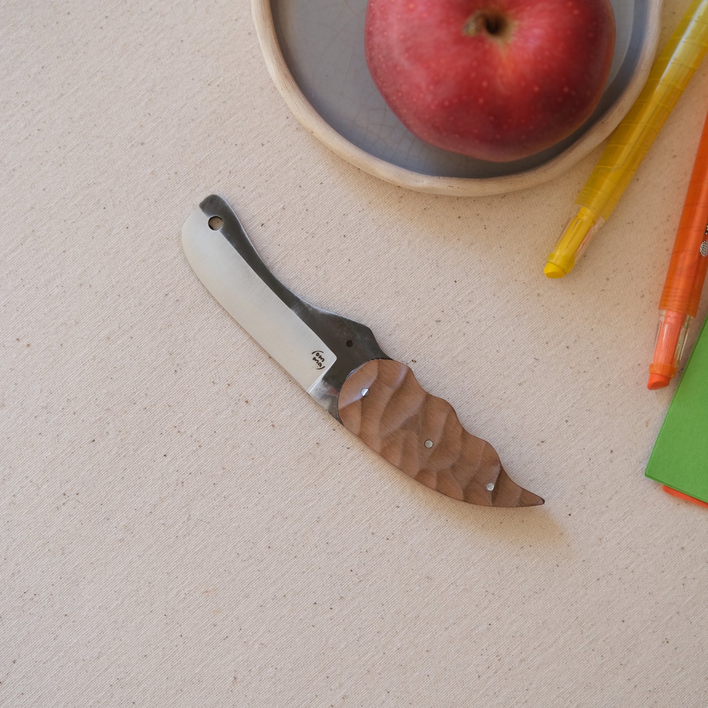 CROCO • Couteau enfant noyer & érable