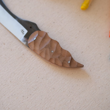 CROCO • Couteau enfant noyer & érable