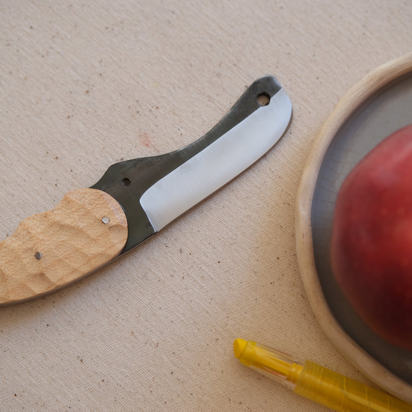 CROCO • Couteau enfant noyer & érable