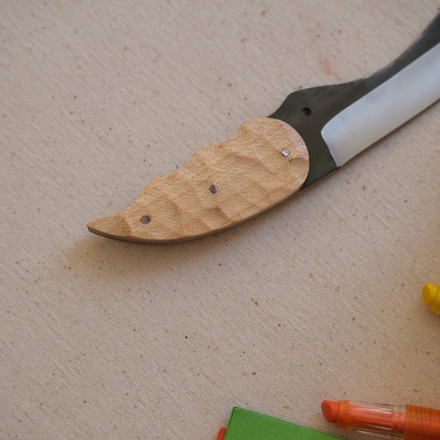 CROCO • Couteau enfant noyer & érable