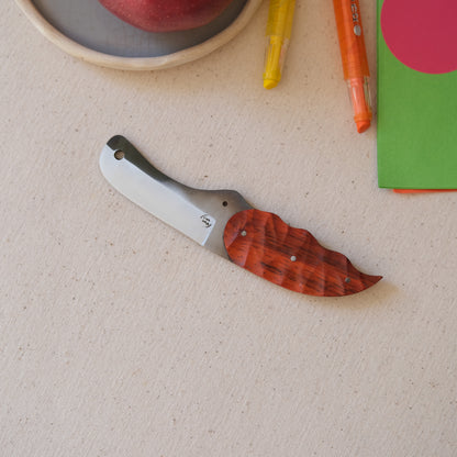 CROCO • Couteau enfant padouk & oliver