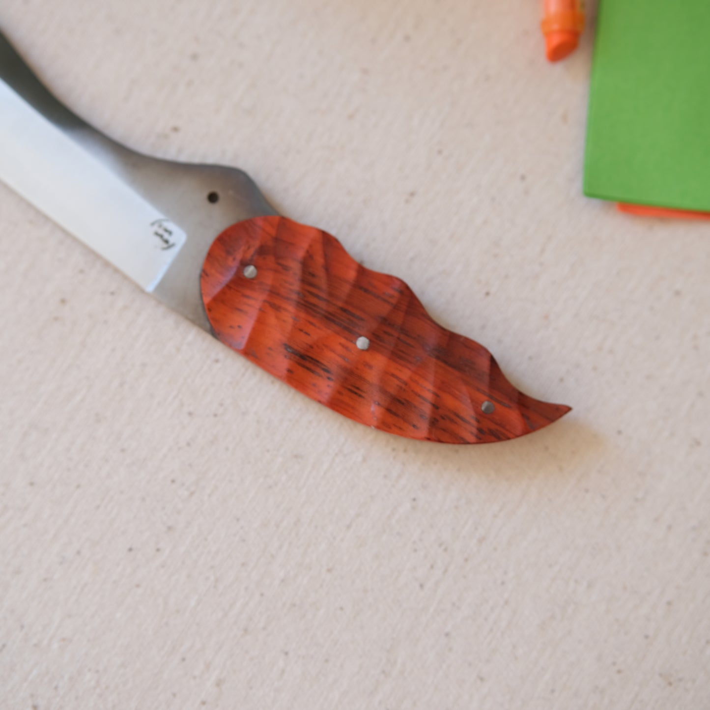 CROCO • Couteau enfant padouk & oliver