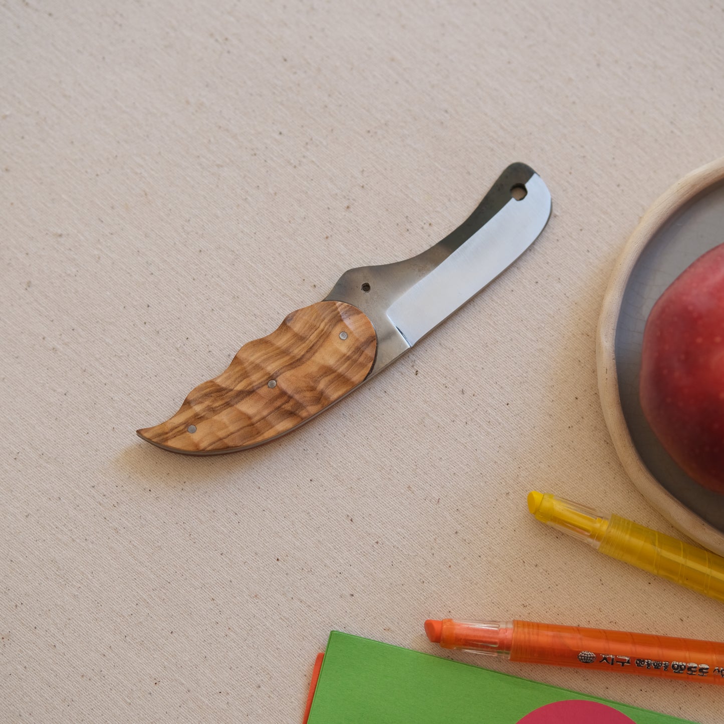 CROCO • Couteau enfant padouk & oliver