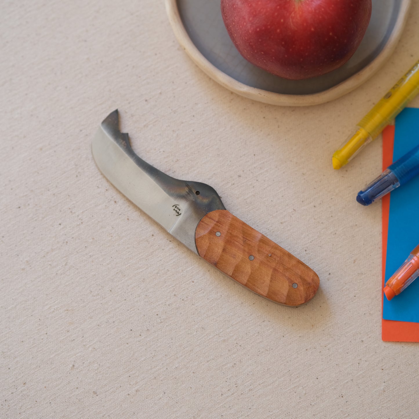 RHINO • Couteau enfant poirier & noyer