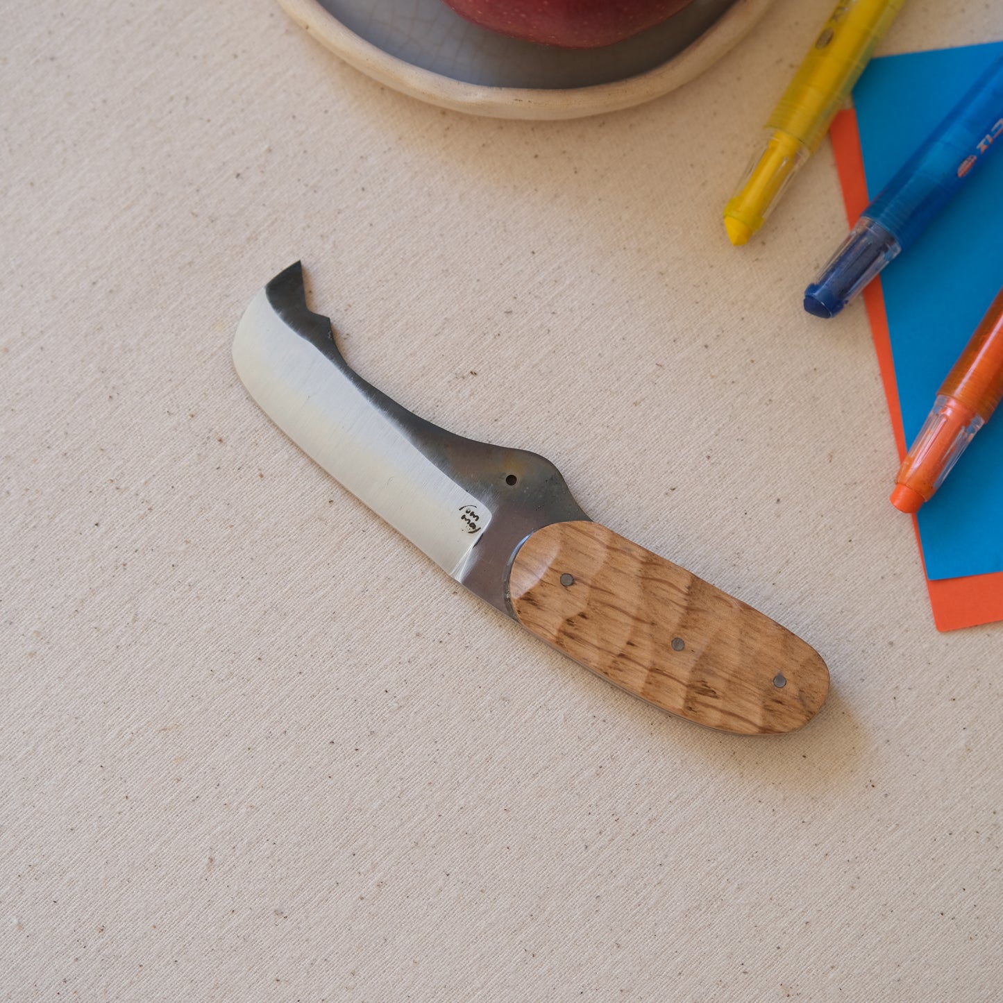 RHINO • Couteau enfant chêne & noyer
