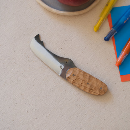 RHINO • Couteau enfant chêne & noyer