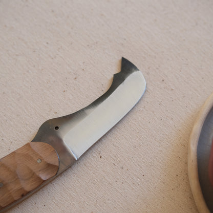 RHINO • Couteau enfant chêne & noyer