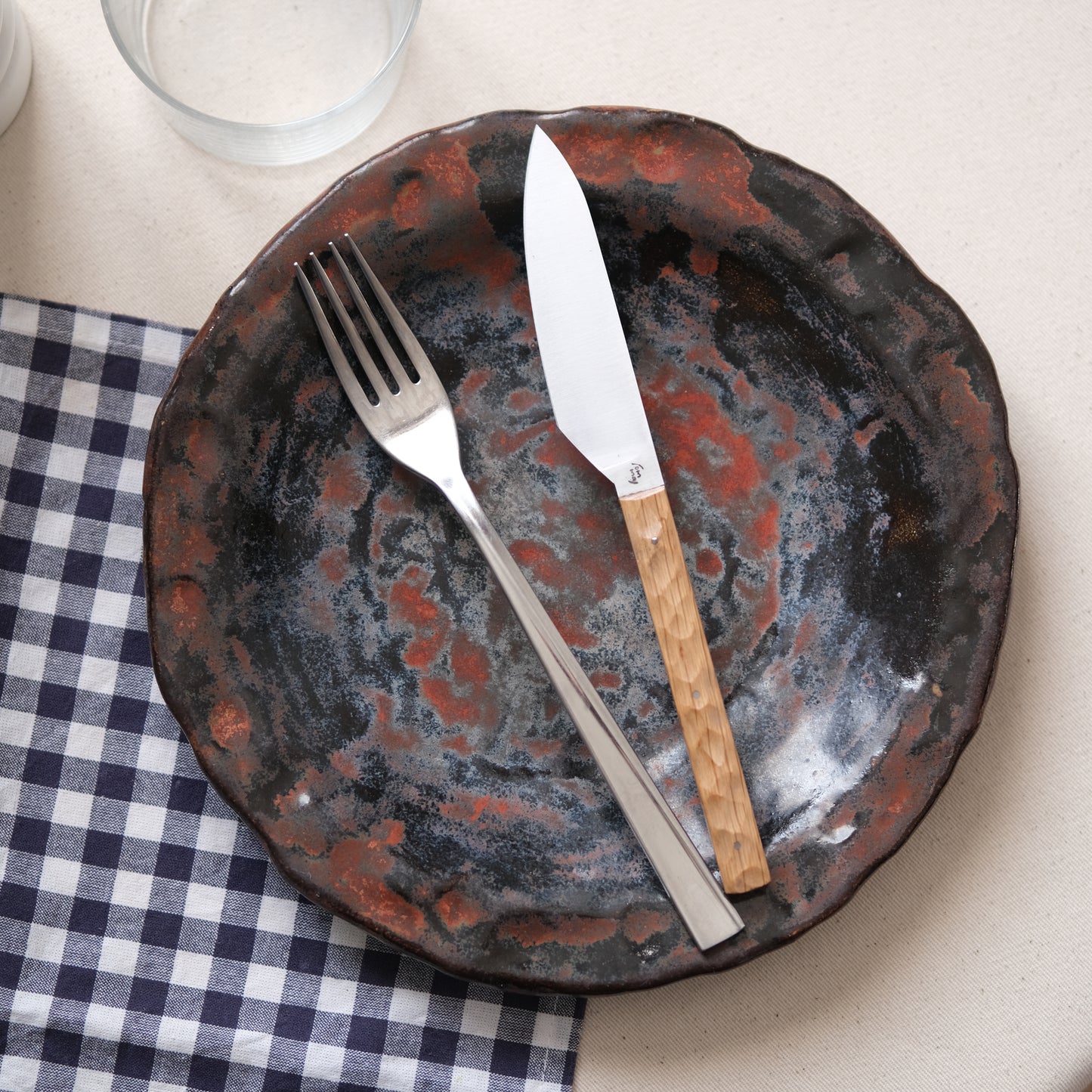 SIKSA • COUTEAU DE TABLE CHÊNE TEXTURÉ