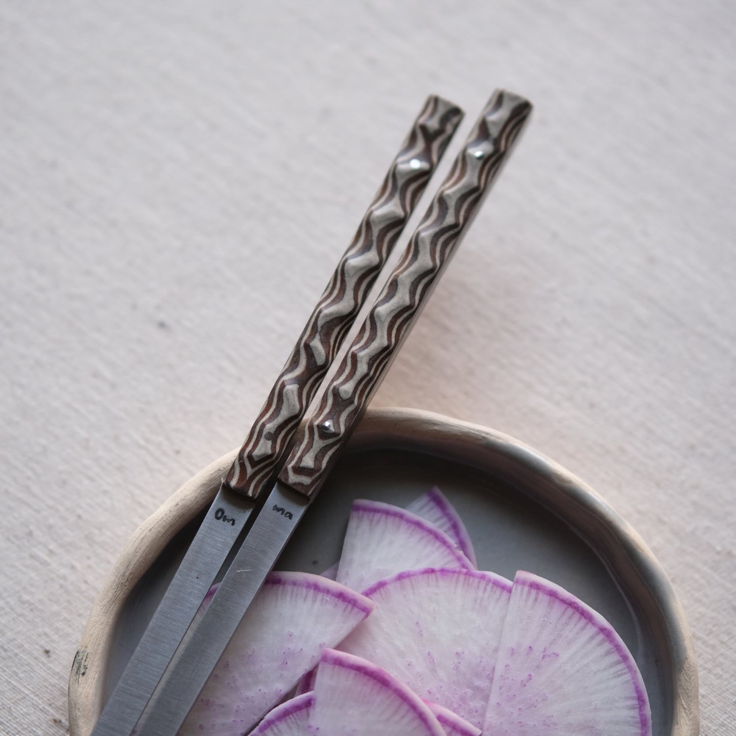 ONNI • BAGUETTES MARBRÉES BEIGE MARRON