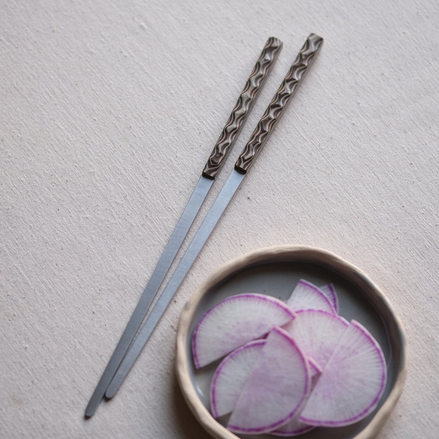 ONNI • BAGUETTES MARBRÉES BEIGE MARRON