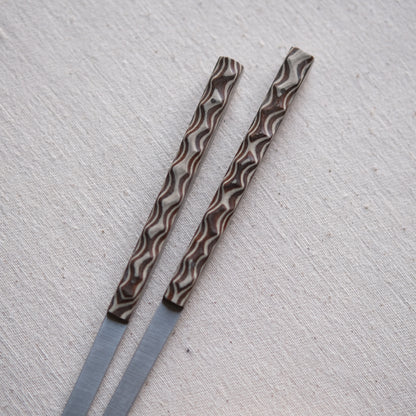 ONNI • BAGUETTES MARBRÉES BEIGE MARRON