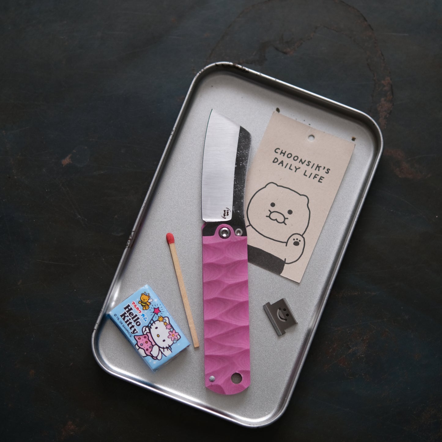 CHINGU • COUTEAU DE POCHE ROSE