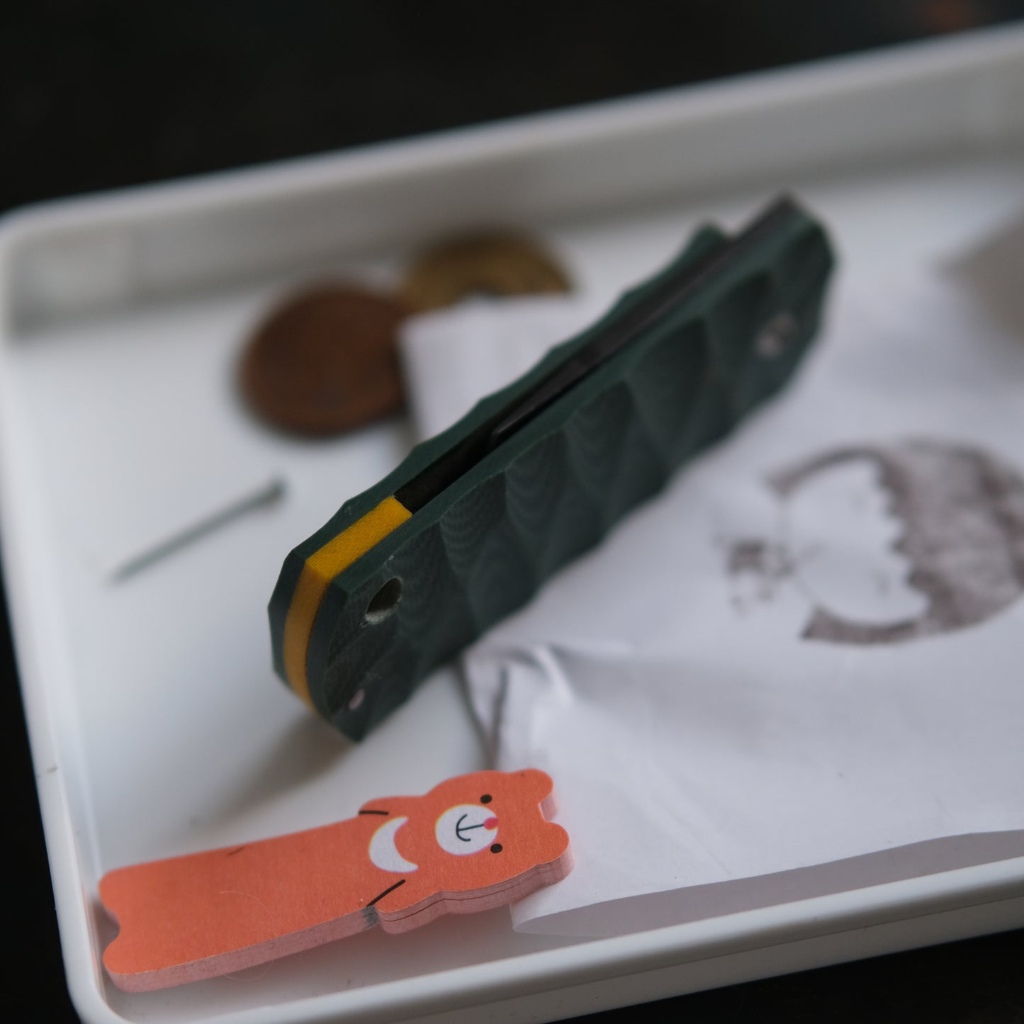 SUNBAE • CUTTER PLIANT VERT SAPIN